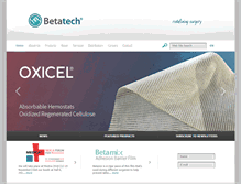 Tablet Screenshot of betatechmedical.com